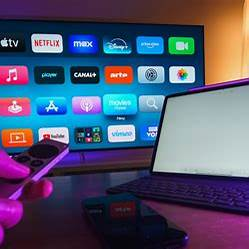 iptv canada streaming setup with remote control and smart TV interface
