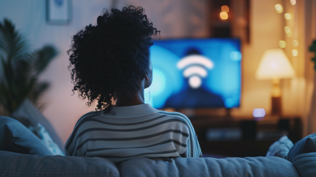 Buffering issue during IPTV free trial with loading icon on TV screen