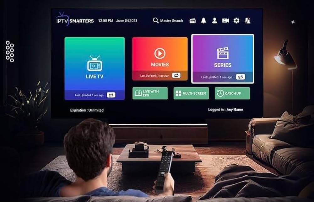 IPTV Smarters Sports Streaming Setup in a US Living Room
